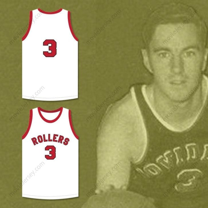 PERSONALIZA CUALQUIER Nombre Número ERNIE CALVERLEY 3 PROVIDENCE STEAMROLLERS JERSEY DE BALONCESTO BLANCO 3 Confección Premium S-6XL