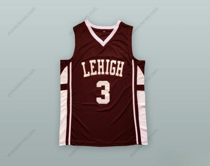 PERSONALIZA Cualquier Nombre Número CJ MCCOLLUM 3 LEHIGH MOUNTAIN CAMISETA BALONCESTO Marrón Cosido Tallas S-6XL