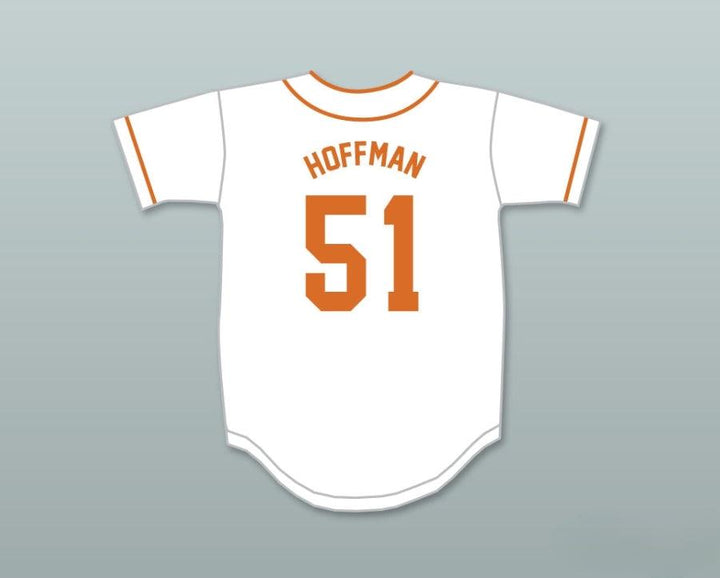 Personalizado Cualquier Nombre Número TREVOR HOFFMAN 51 BELLFLOWER LITTLE LEAGUE CAMISETA DE BÉISBOL BLANCA 2 Costuras Superiores S-6XL