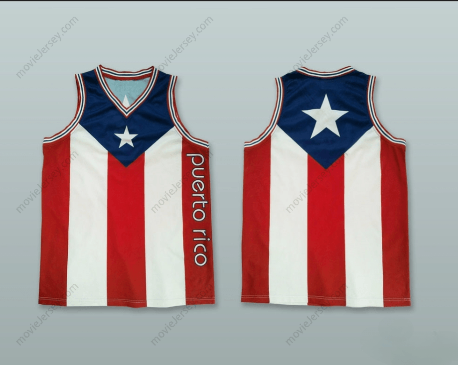 PERSONALIZADA Cualquier Nombre Número BANDERA DE PUERTO RICO CAMISETA DE BALONCESTO 1 Arriba Cosida S-6XL