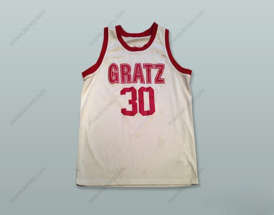 CUSTOM ANY Name Number RASHEED WALLACE 30 SIMON GRATZ HIGH SCHOOL WHITE BASKETBALL JERSEY Top Stitched S-6XL