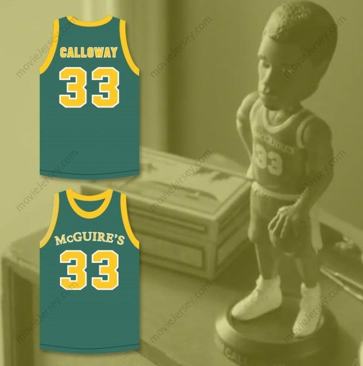 CAMISETA DE BALONCESTO PERSONALIZADA con nombre y número CAM CALLOWAY 33 ESCUELA SECUNDARIA ST MCGUIRE'S REMORDIMIENTO DEL SUPERVIVIENTE Costura superior S-6XL