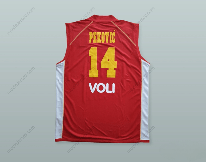 CUSTOM ANY Name Number NIKOLA PEKOVIC 14 MONTENEGRO BASKETBALL JERSEY Top Stitched S-6XL