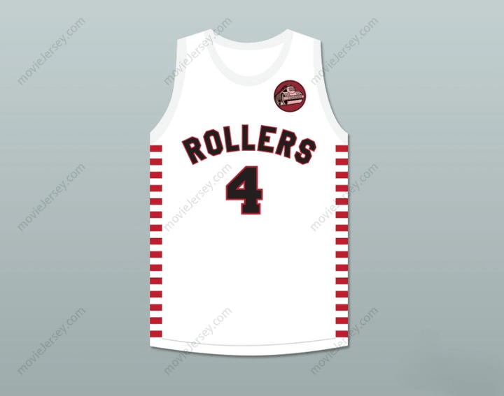 CUSTOM ANY Name Number DINO MARTIN 4 PROVIDENCE STEAMROLLERS WHITE BASKETBALL JERSEY WITH PATCH 1 Top Stitched S-6XL