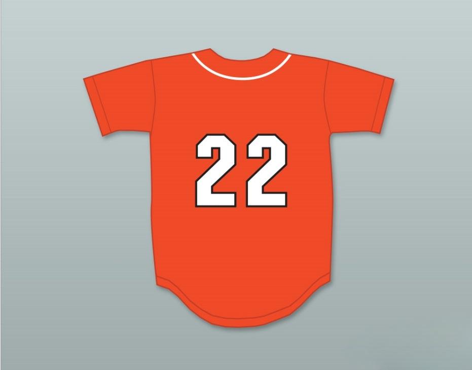 Custom Any Name Number 22 SWALLOWS PLAY BALL ORANGE BASEBALL JERSEY Top Stitched S-6XL
