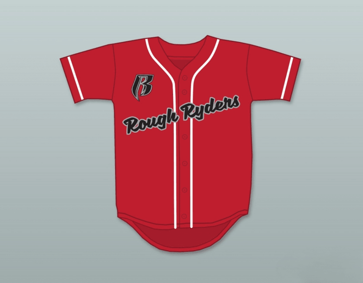 Camiseta de béisbol roja DMX 84 ROUGH RYDERS con nombre y número personalizados, costuras de primera calidad, tallas S-6XL