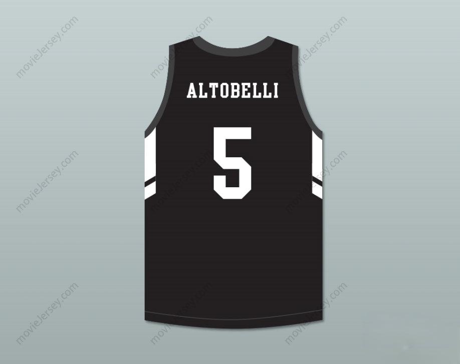 PERSONALIZABLE Cualquier Nombre Número ALYSSA ALTOBELLI 5 MAMBA BALLERS JERSEY DE BALONCESTO NEGRO VERSIÓN 3 Costura Superior S-6XL