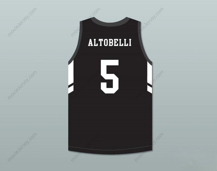 PERSONALIZABLE Cualquier Nombre Número ALYSSA ALTOBELLI 5 MAMBA BALLERS JERSEY DE BALONCESTO NEGRO VERSIÓN 3 Costura Superior S-6XL