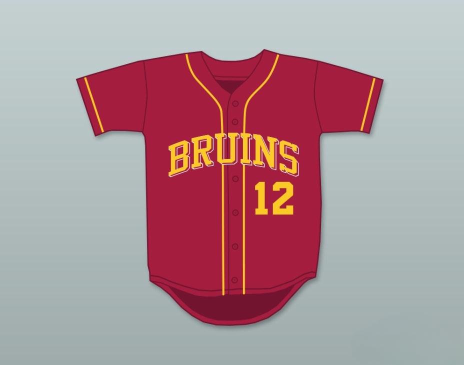 Personaliza cualquier nombre número AARON HICKS 12 WOODROW WILSON CLASSICAL HIGH SCHOOL BRUINS CAMISETA DE BÉISBOL ROJO CARDENAL 1 Doble Costura S-6XL