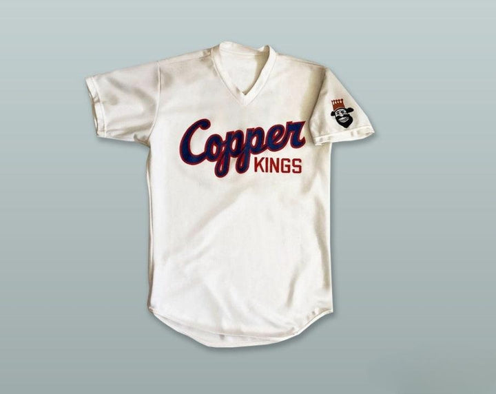 Camiseta de béisbol blanca personalizada con cualquier nombre y número de los BUTTE COPPER KINGS 10, talla S-6XL, costuras de primera calidad