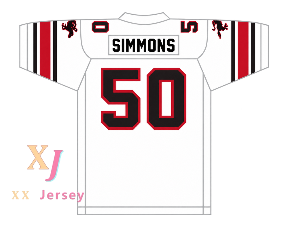 Custom Ron Simmons 50 Tampa Bay Bandits 1985 USFL Football Jersey