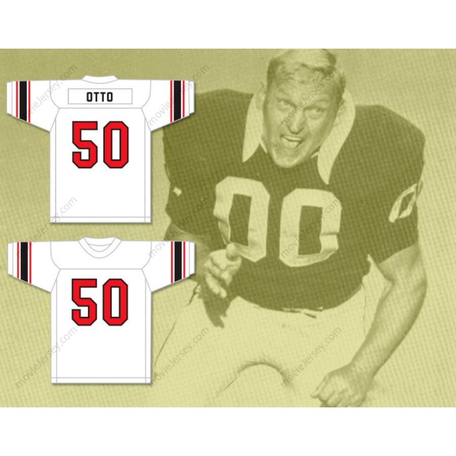 PERSONALIZA Cualquier Nombre Número JIM OTTO 50 WAUSAU EAST HIGH SCHOOL LUMBERJACKS Camiseta de Fútbol Cosida S-6XL
