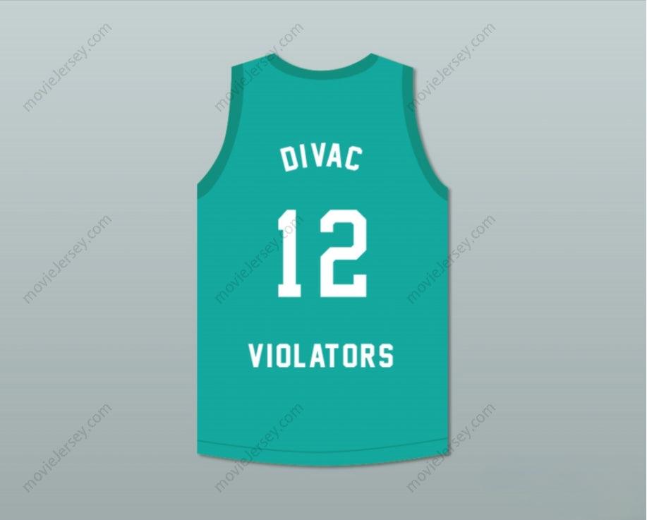CAMISETA DE BALONCESTO PERSONALIZADA CON CUALQUIER Nombre y Número VLADE DIVAC 12 VIOLATORS 3.er ANUAL ROCK N' JOCK B-BALL JAM 1993, costuras superiores S-6XL