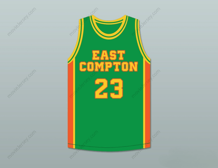 CAMISETA DE BALONCESTO VERDE EAST COMPTON CLOVERS CON NOMBRE Y NÚMERO PERSONALIZABLES, Cosida, Tallas S-6XL