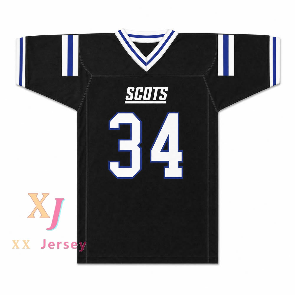 PERSONALIZA Cualquier Nombre Número ZAMIR WHITE 34 ESCOCIA HIGH SCHOOL FIGHTING SCOTS Camiseta de Fútbol Cosida S-6XL