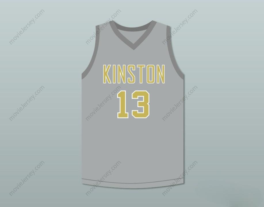 CUSTOM ANY Name Number BRANDON INGRAM 13  HIGH SCHOOL VIKINGS GRAY BASKETBALL JERSEY Top Stitched S-6XL