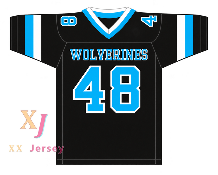 PERSONALIZA CUALQUIER Nombre Número ROB GRONKOWSKI 48 WOLVERINES DE WOODLAND HILLS HIGH SCHOOL Camiseta de fútbol Bordada Tallas S-6XL