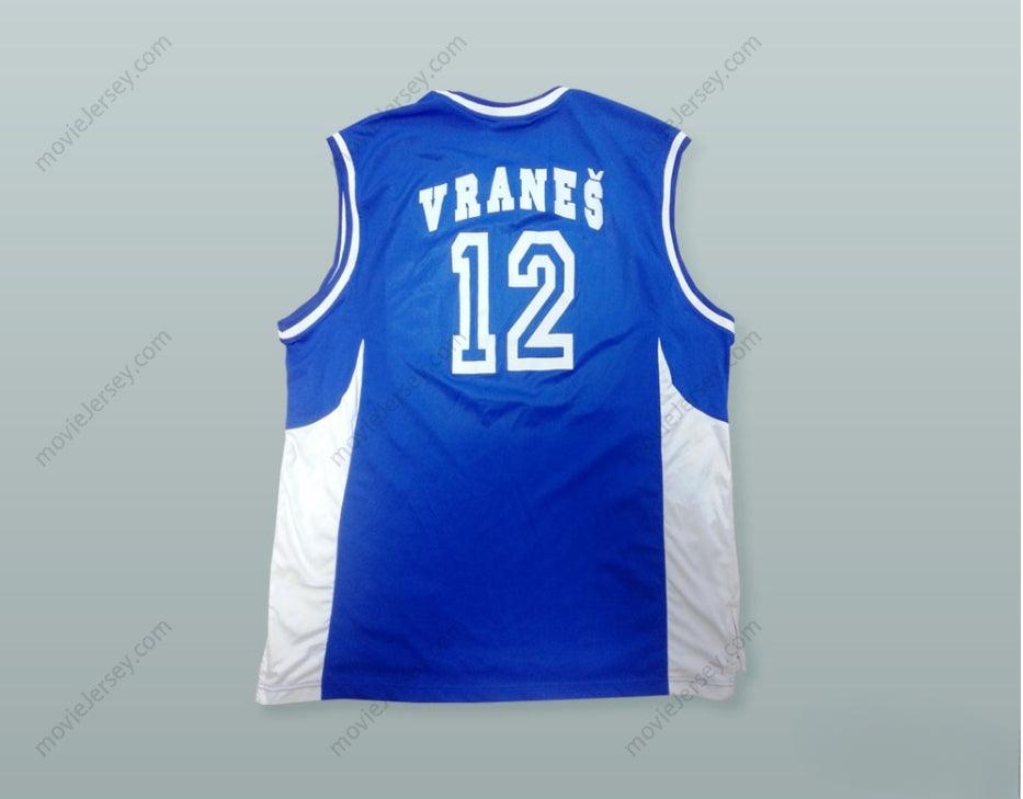 PERSONALIZADA CUALQUIER Nombre Número SLAVKO VRANES 12 CAMISETA BALONCESTO KK BUDUCNOST PODGORICA CON PARCHE Costuras Superiores S-6XL