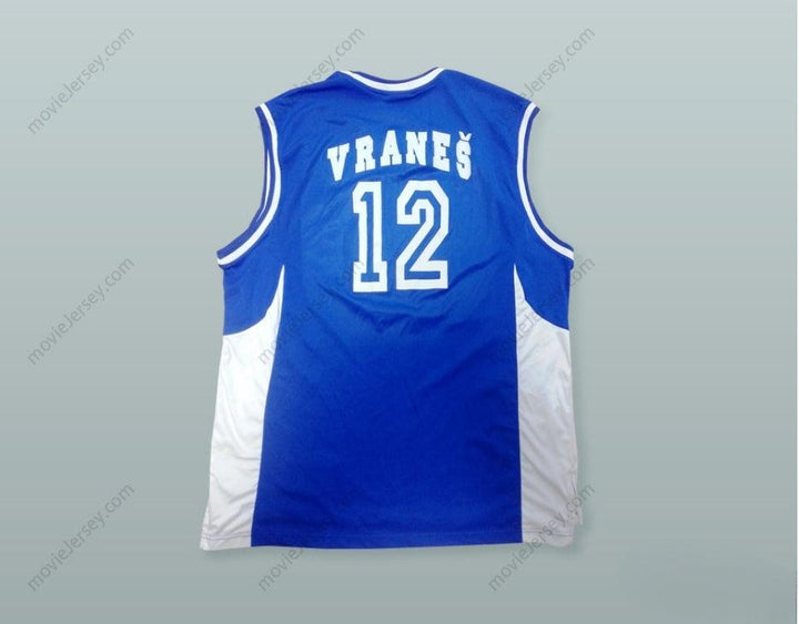 PERSONALIZADA CUALQUIER Nombre Número SLAVKO VRANES 12 CAMISETA BALONCESTO KK BUDUCNOST PODGORICA CON PARCHE Costuras Superiores S-6XL