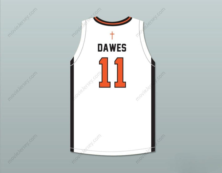 PERSONALIZA CUALQUIER Nombre Número KENNY DAWES 11 BISHOP HAYES TIGERS CAMISETA DE BALONCESTO BLANCA THE WAY BACK Cosido S-6XL