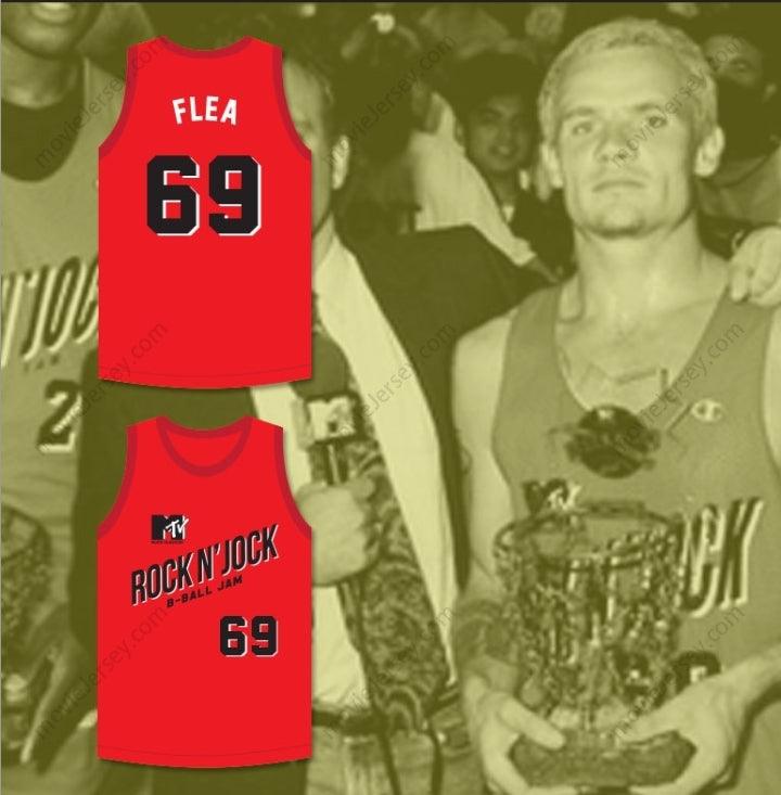 PERSONALIZA Cualquier Nombre Número CAMISETA DE BALONCESTO FLEA 69 BRICKLAYERS SEGUNDO ANUAL ROCK N' JOCK B-BALL JAM 1992 Cosido Superior S-6XL