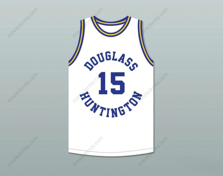 CAMISETA DE BALONCESTO BLANCA PERSONALIZABLE CON CUALQUIER Nombre Número HAL GREER 15 DE FREDERICK DOUGLASS JUNIOR AND SENIOR HIGH SCHOOL TIGERS 1 Bordado superior S-6XL