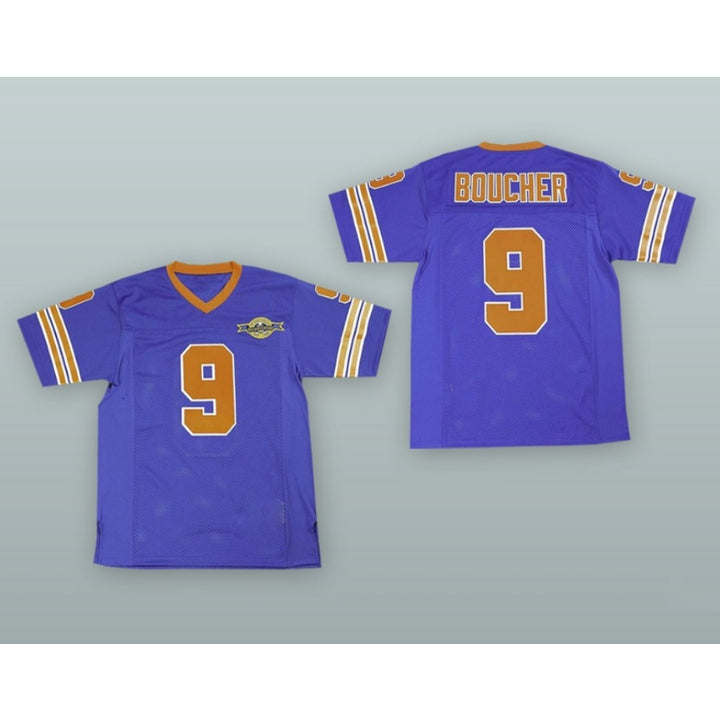 CUSTOM ANY Name Number BOBBY BOUCHER 9 MUD DOGS FOOTBALL JERSEY WITH BOURBON BOWL PATCH Top Stitched S-6XL