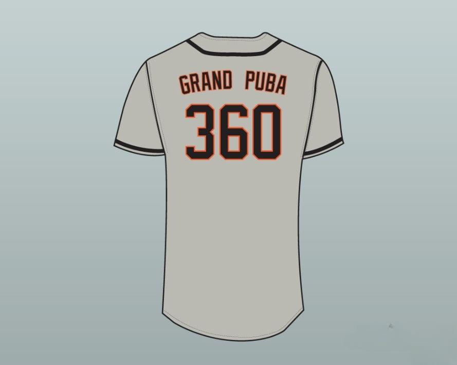 Camiseta de béisbol GRAND PUBA 360 personalizada con nombre y número, cosida, nueva, con puntada superior S-6XL