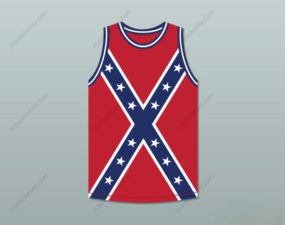 PERSONALIZA CUALQUIER Nombre Número GENERAL NATHAN BEDFORD FORREST 62 BANDERA DEL CUERPO DE CABALLERÍA DE FORREST CAMISETA DE BALONCESTO Cosida Tallas S-6XL