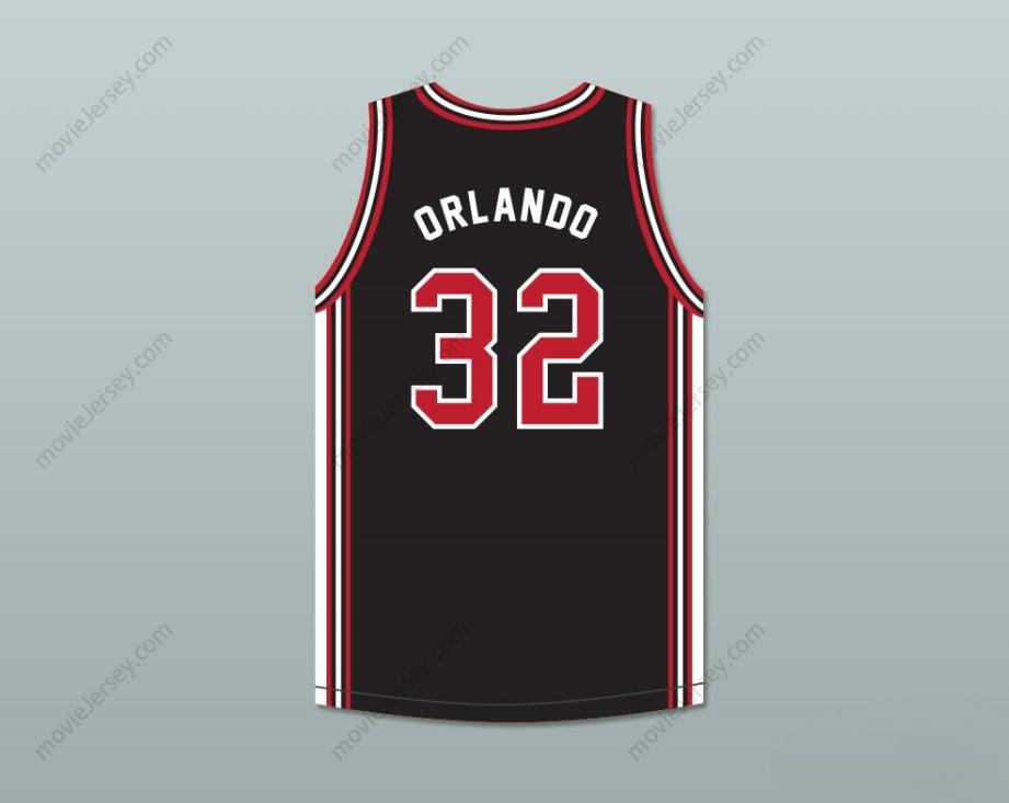 PERSONALIZA CUALQUIER Nombre Número ORLANDO 32 NEGRA CAMISETA DE BALONCESTO EN CASA Costura superior S-6XL