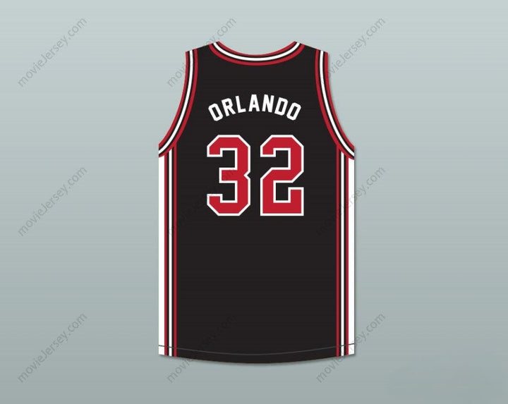 PERSONALIZA CUALQUIER Nombre Número ORLANDO 32 NEGRA CAMISETA DE BALONCESTO EN CASA Costura superior S-6XL