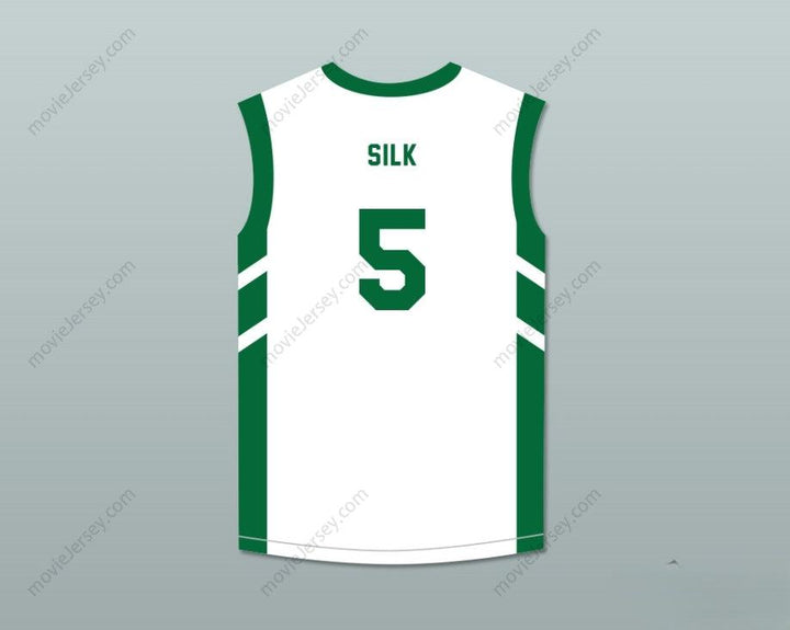 PERSONALIZADO Cualquier Nombre Número ANDRE 'SILK' POOL 5 CAMISETA DE BALONCESTO BLANCA DENNIS RODMAN'S BIG BANG IN PYONGYANG Costuras superiores S-6XL
