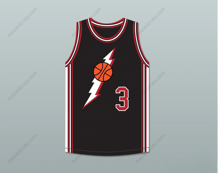 CAMISETA DE BALONCESTO NEGRA PERSONALIZADA CON NOMBRE Y NÚMERO LL COOL J MARION HILL 3 "IN THE HOUSE" Bordado S-6XL