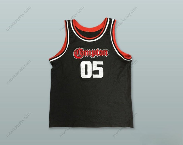PERSONALIZADO Cualquier Nombre Número THE GAME 05 COMPTON CAMISETA BALONCESTO Negra Cosida S-6XL