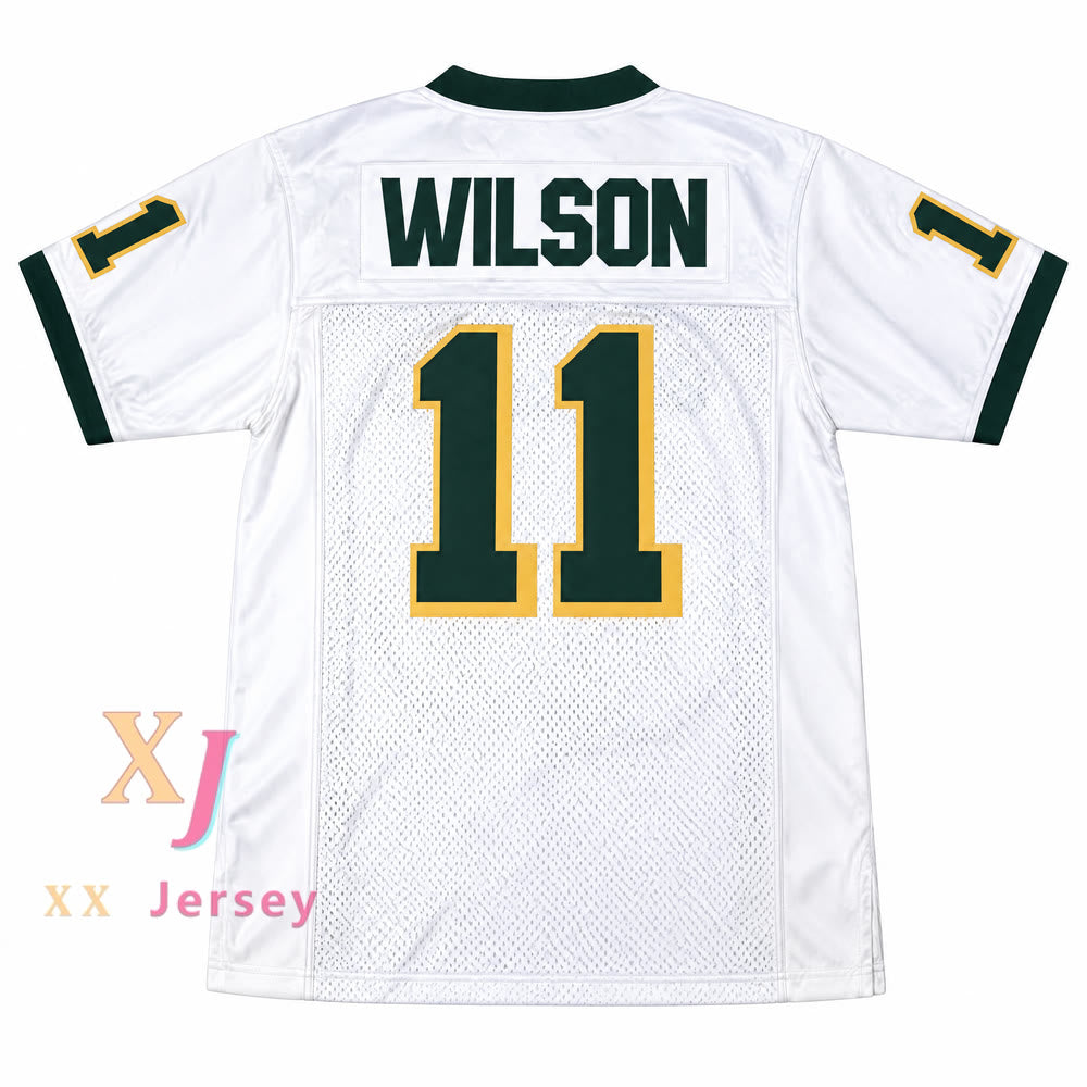 Custom Russell Wilson 11 Collegiate Cougars White Football Jersey