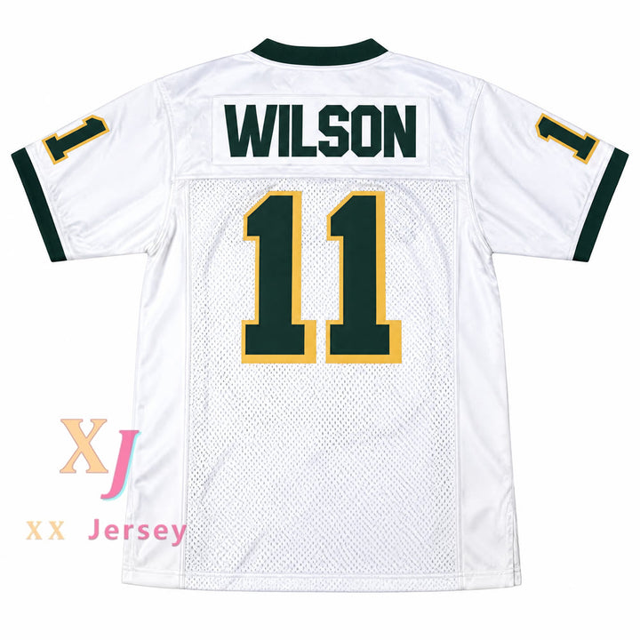 Custom Russell Wilson 11 Collegiate Cougars White Football Jersey