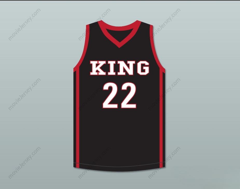 CUSTOM ANY Name Number KAWHI LEONARD 22 MARTIN LUTHER KING HIGH SCHOOL  BLACK BASKETBALL JERSEY 6 Top Stitched S-6XL