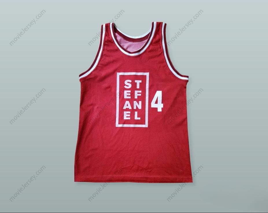 PERSONALIZADA CUALQUIER Nombre Número DEJAN BODIROGA 4 MILANO CAMISETA DE BALONCESTO Cosida Tallas S-6XL