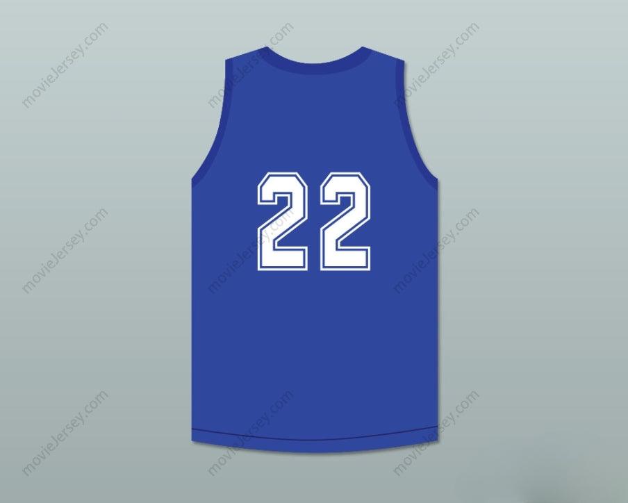 PERSONALIZA CUALQUIER Nombre Número WILLIE 22 BARRIDA AZUL CAMISETA DE BALONCESTO MATE ERNEST Cosido Superior S-6XL