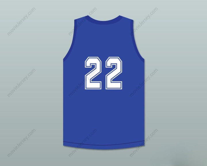 PERSONALIZA CUALQUIER Nombre Número WILLIE 22 BARRIDA AZUL CAMISETA DE BALONCESTO MATE ERNEST Cosido Superior S-6XL