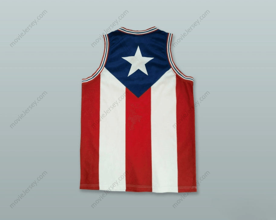 PERSONALIZADA Cualquier Nombre Número BANDERA DE PUERTO RICO CAMISETA DE BALONCESTO 1 Arriba Cosida S-6XL