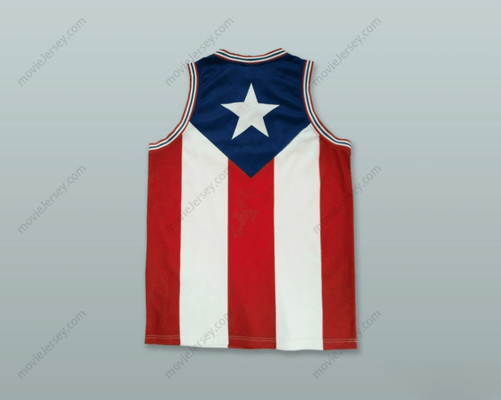 PERSONALIZADA Cualquier Nombre Número BANDERA DE PUERTO RICO CAMISETA DE BALONCESTO 1 Arriba Cosida S-6XL