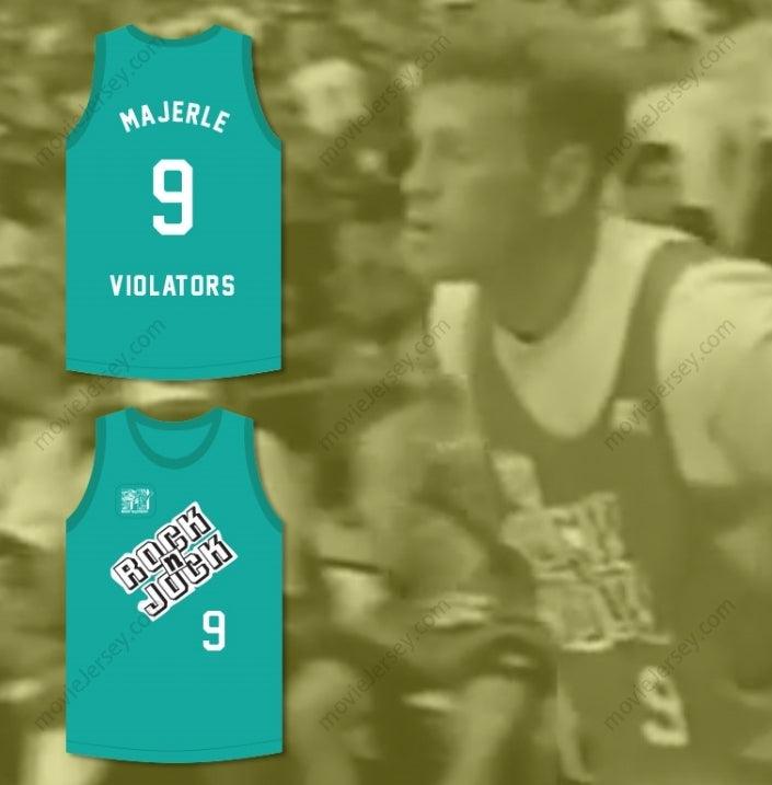 CAMISETA DE BALONCESTO PERSONALIZADA CON CUALQUIER NOMBRE Y NÚMERO DAN MAJERLE 9 VIOLATORS 3.er ANUAL ROCK N' JOCK B-BALL JAM 1993 Doble Costura S-6XL