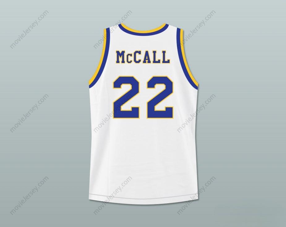 CAMISETA DE BALONCESTO DE LA ESCUELA SECUNDARIA CRENSHAW QUINCY MCCALL 22 CON AMOR Y PARCHE DE BALONCELLO, PERSONALIZADA CON CUALQUIER Nombre y Número, Cosido Superior S-6XL
