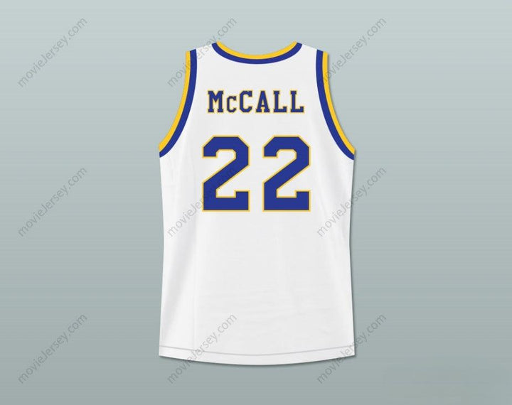 CAMISETA DE BALONCESTO DE LA ESCUELA SECUNDARIA CRENSHAW QUINCY MCCALL 22 CON AMOR Y PARCHE DE BALONCELLO, PERSONALIZADA CON CUALQUIER Nombre y Número, Cosido Superior S-6XL