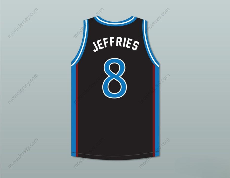 PERSONALIZA CUALQUIER Nombre Número JAMAL JEFFRIES 8 CAMISETA DE BALONCESTO LOCAL DE CHARLOTTE CON PARCHE DE LA UBA JUWANNA MANN Cosido en la parte superior S-6XL