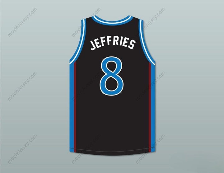 PERSONALIZA CUALQUIER Nombre Número JAMAL JEFFRIES 8 CAMISETA DE BALONCESTO LOCAL DE CHARLOTTE CON PARCHE DE LA UBA JUWANNA MANN Cosido en la parte superior S-6XL