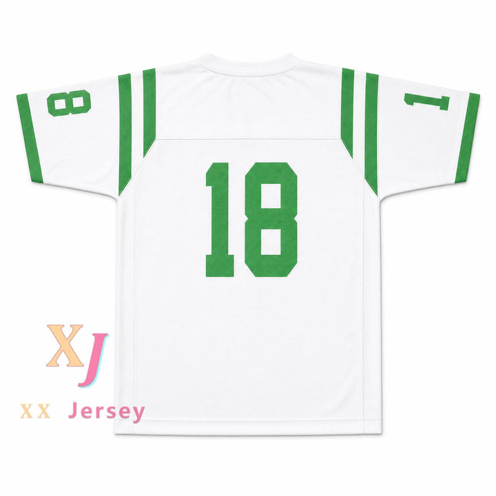 Isidore Newman High School 18 Football Jersey — white back view