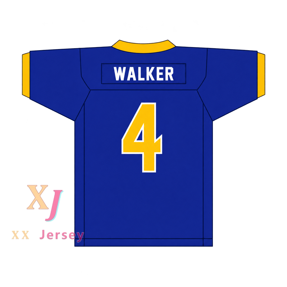 PERSONALIZADO Cualquier Nombre Número QUAY WALKER 4 CRISP COUNTY HIGH SCHOOL COUGARS Camiseta de Fútbol Cosida Tallas S-6XL