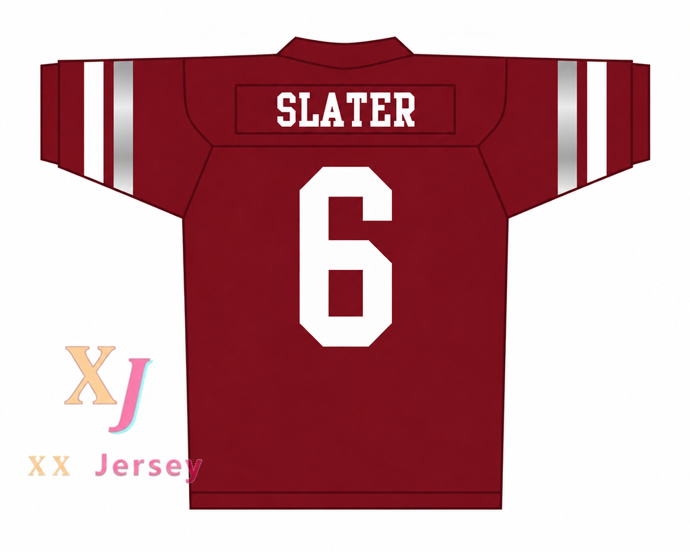 Custom AC Slater 6 Bayside Tigers Football Jersey with Patch